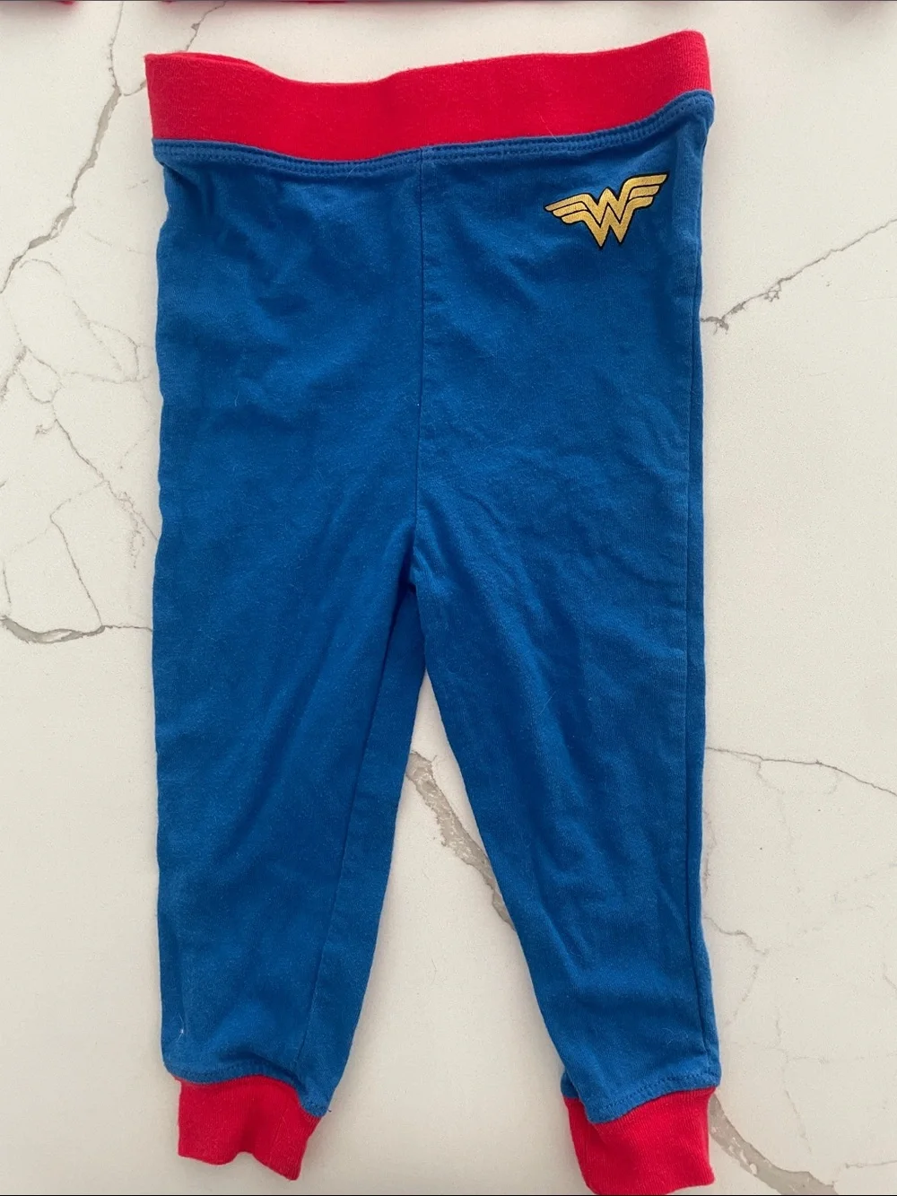 Wonder Woman Red and Blue Kids Pajama Set